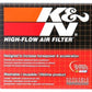 K&N Universal Air Filter - 2-7/16in Flange x 3-1/2in OD x 4in Height - Racecraft Industries