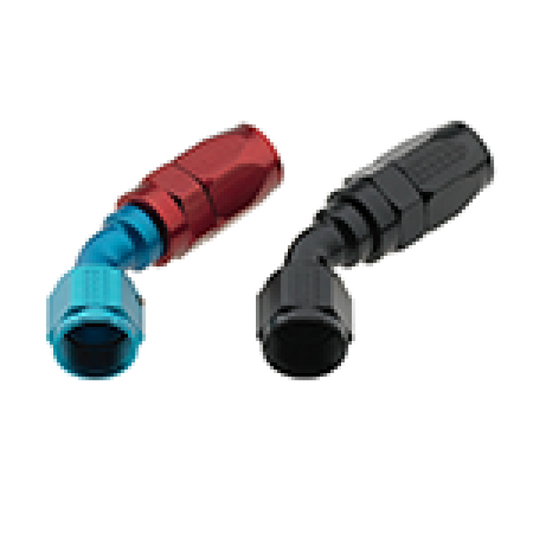 Fragola -6AN x 45 Degree Pro-Flow Hose End - Black - Racecraft Industries