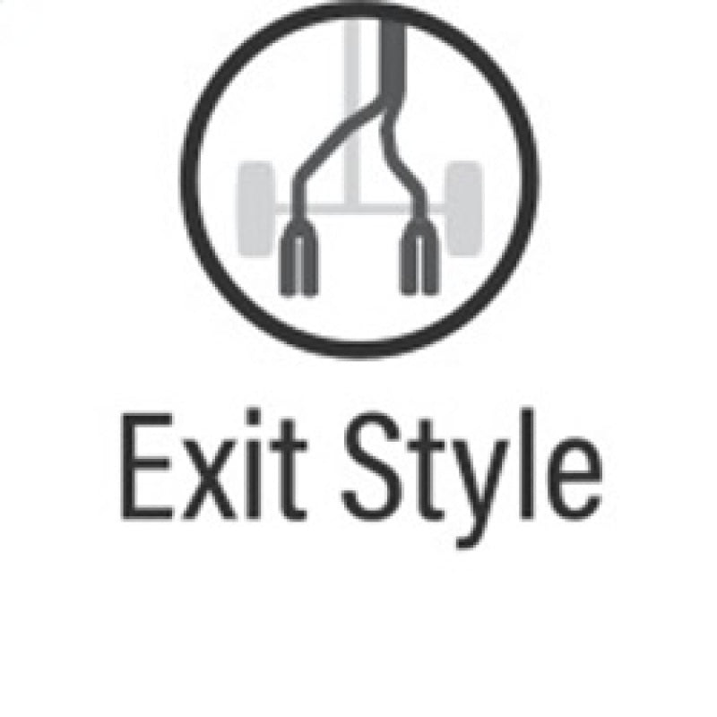 MagnaFlow Axle-Back, SS, 3in, Quad Split Rear 3.5 Tips 2015 Dodge Challenger incl SRT Hellcat - Racecraft Industries