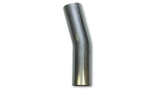 Vibrant 2.25in O.D. T304 SS 15 deg Mandrel Bend 5in x 5in leg lengths (3.375in Centerline Radius) - Racecraft Industries