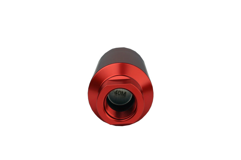 Aeromotive In-Line Filter - AN-10 size - 40 Micron SS Element - Red Anodize Finish - Racecraft Industries