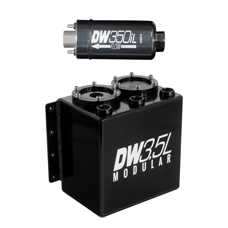 DeatschWerks 3.5L Modular Surge Tank (Incl. 1 DW350iL In-Line Fuel Pump) - Racecraft Industries