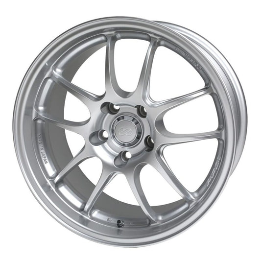 Enkei PF01 18x8.5 48mm Offest 5x114.3 Bolt Pattern 75 Bore Dia Silver Wheel 08-10 Subaru STI - Racecraft Industries