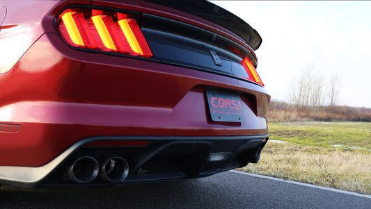 Corsa 2015-2020 Ford Mustang GT350 3in Double X Pipe Exhaust - Racecraft Industries