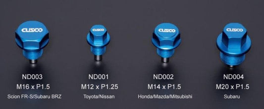 Cusco Neodymium Magnetic Drain Bolt - Honda/Mazda/Mitsubishi/Suzuki - Racecraft Industries