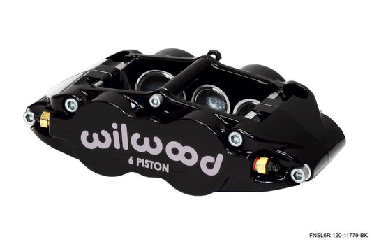 Wilwood Caliper-Narrow Superlite 6R-LH - Black 1.62/1.12/1.12in Pistons 1.25in Disc - Racecraft Industries