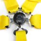 NRG 5PT 3in. Seat Belt Harness / Cam Lock - Yellow - Racecraft Industries