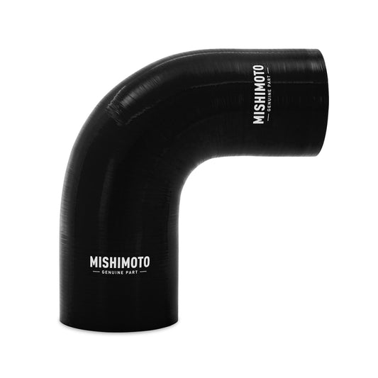 Mishimoto Silicone Reducer Coupler 90 Degree 2.75in to 3in - Black - Racecraft Industries