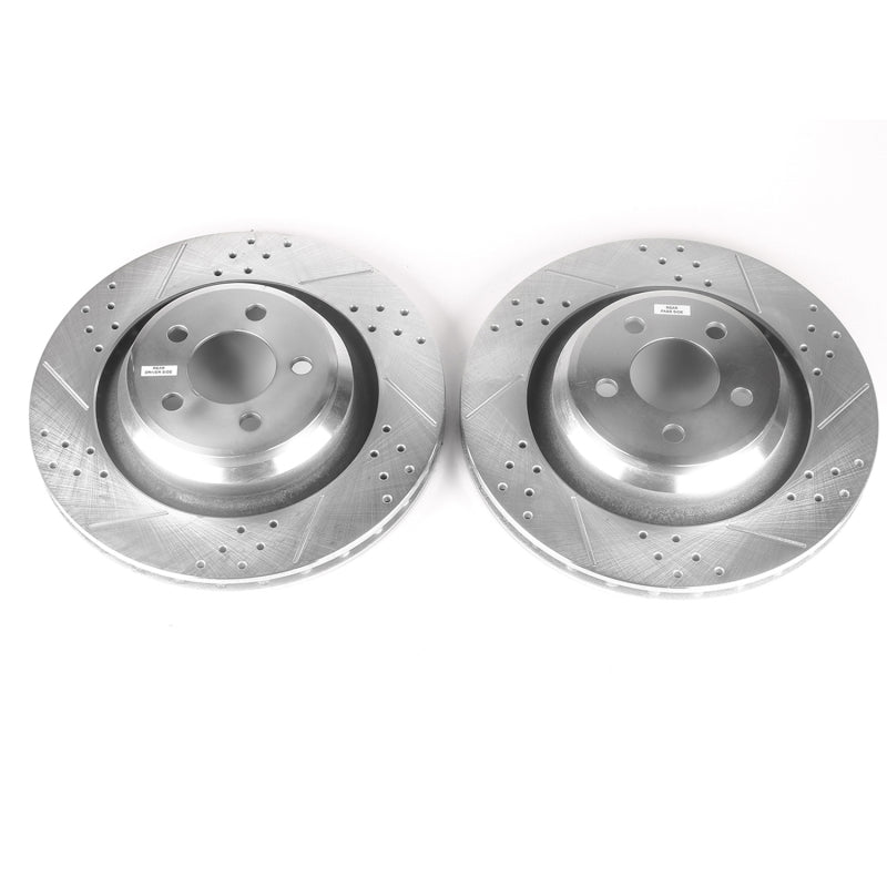 Power Stop 05-10 Chrysler 300 Rear Evolution Drilled & Slotted Rotors - Pair - Racecraft Industries