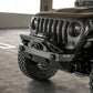 DV8 Offroad 07-23 Jeep Wrangler/Gladiator JT/JK/JL FS-25 Stubby Front Bumper w/Plated Bull Bar - Racecraft Industries