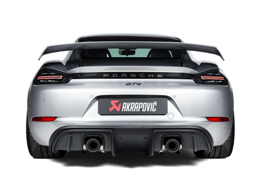 Akrapovic 2020+ Porsche Cayman GT4 (718) Slip-On Race Line (Titanium) (Req Tips / Option 2) - Racecraft Industries