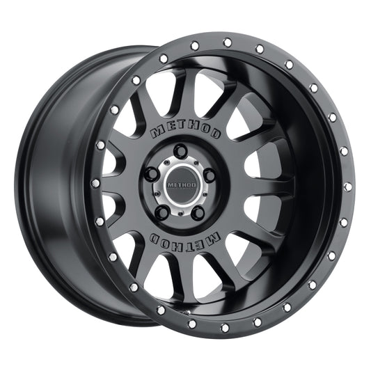 Method MR605 NV 20x10 -24mm Offset 5x5 71.5mm CB Matte Black Wheel - Racecraft Industries