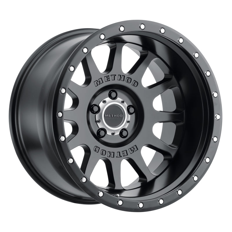 Method MR605 NV 20x9 -12mm Offset 5x150 110.5mm CB Matte Black Wheel - Racecraft Industries