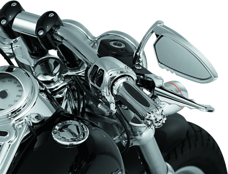 Kuryakyn Replacement Zombie Grip Emblems With Throttle Boss Chrome - Racecraft Industries