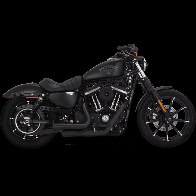 Vance & Hines HD Sportster 04-22 Mini Grenades Black PCX Full System Exhaust - Racecraft Industries