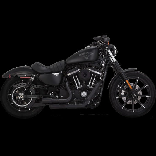 Vance & Hines HD Sportster 04-22 Mini Grenades Black PCX Full System Exhaust - Racecraft Industries