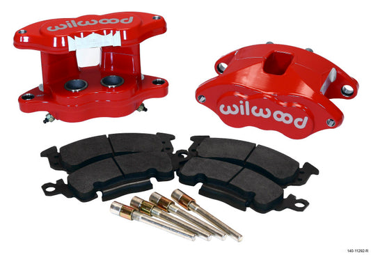 Wilwood D52 Rear Caliper Kit - Red 1.25 / 1.25in Piston 1.28in Rotor - Racecraft Industries