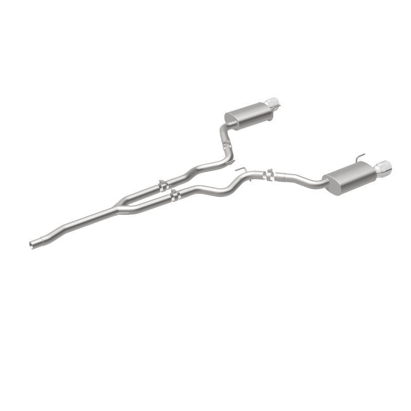 MagnaFlow Cat Back, SS, 2.5in, Street, Dual Split Polished 4.5in Tips 2015 Ford Mustang Ecoboost - Racecraft Industries