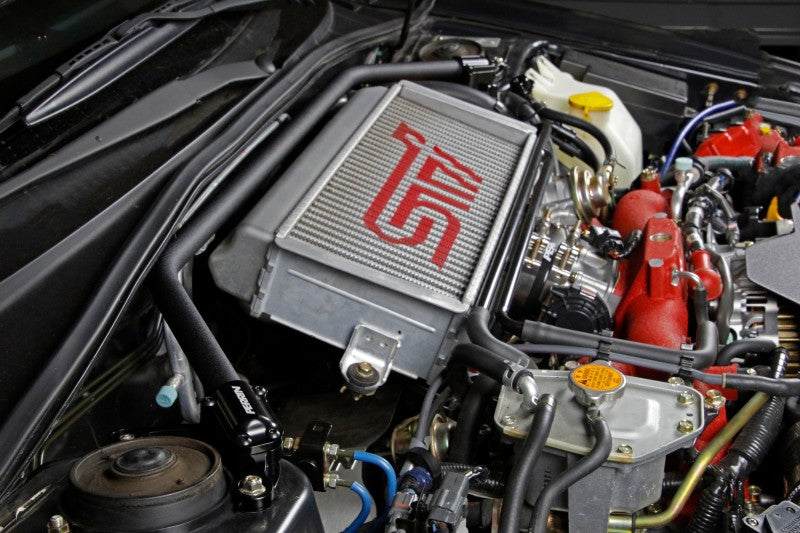 Perrin 02-07 Subaru Impreza (WRX/STi/RS/2.5i) / 04-08 Forester Front Strut Brace - Neon Yellow - Racecraft Industries