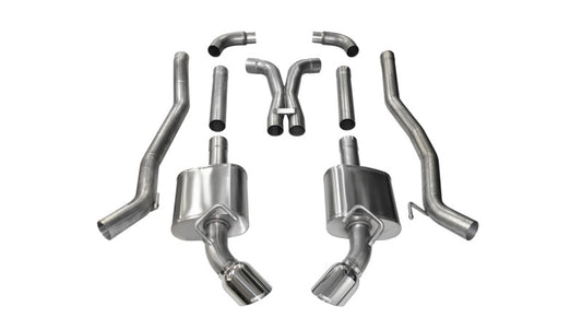Corsa 2011-2015 Chevrolet Camaro SS 6.2L V8 Manual Polished Xtreme 3in Cat-Back - Racecraft Industries