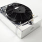 CSF Universal Drag Race / Tuck Radiator w/9in Spal Fan - 10.5in H x 10in L x 3.6in W - Racecraft Industries
