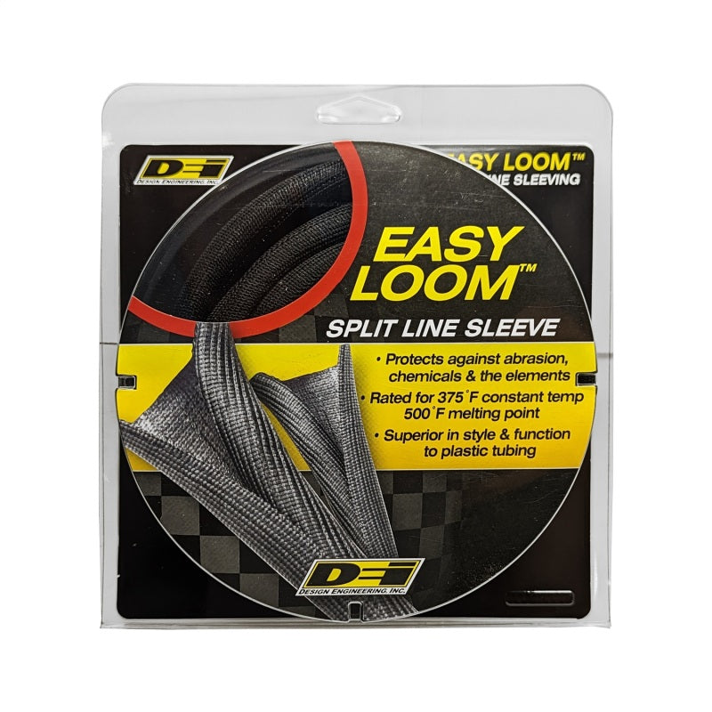 DEI Split Wire Sleeve Easy Loom 10mm-3/8in x 20 Black - Racecraft Industries