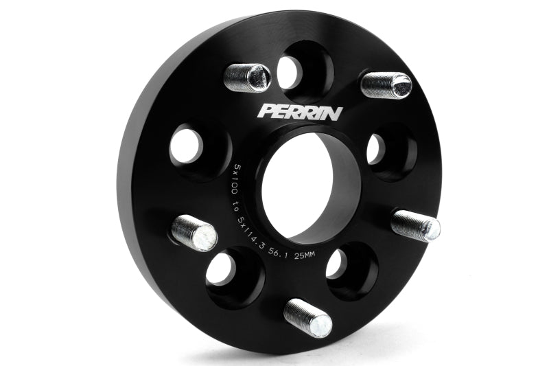 Perrin Wheel Adapter 25mm Bolt-On Type 5x100 to 5x114.3 w/ 56mm Hub (Set of 2) - Racecraft Industries