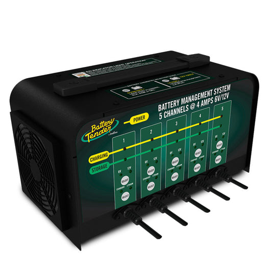 Battery Tender 5 Bank 6V/12V 4AMP Selectable Battery Charger - Racecraft Industries
