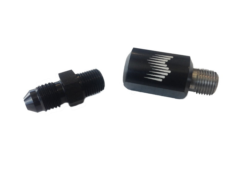 Snow Performance 1/8in NPT Female to 4AN Male Low Profile Straight Nozzle Holder - Racecraft Industries