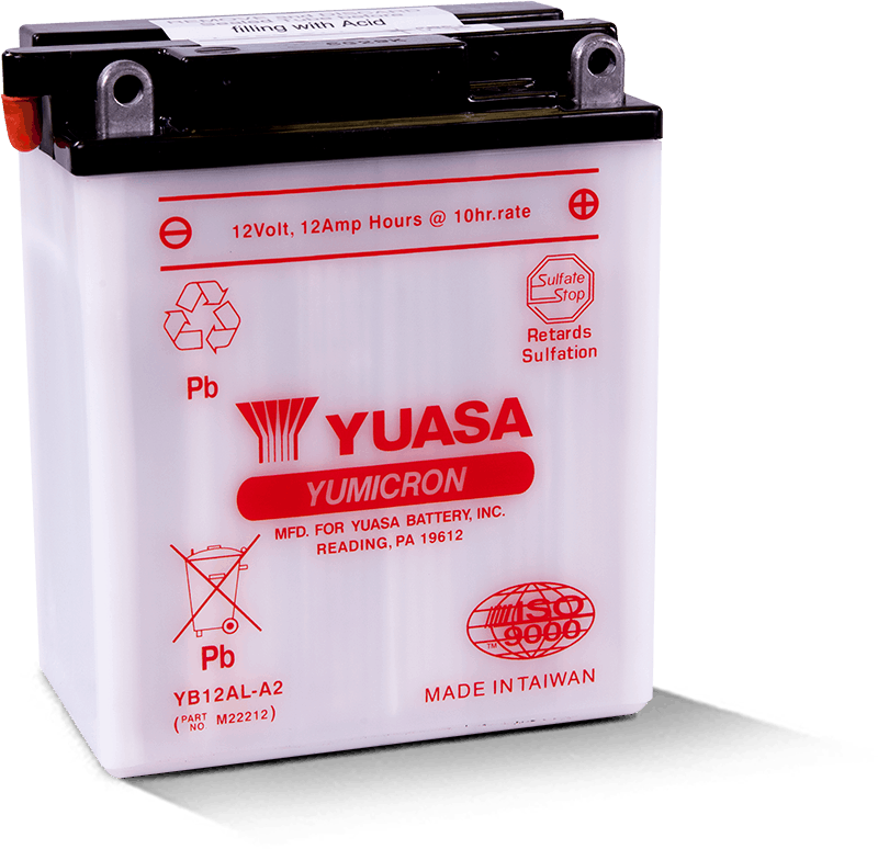 Yuasa YB12AL-A2 Yumicron 12-Volt Battery - Racecraft Industries