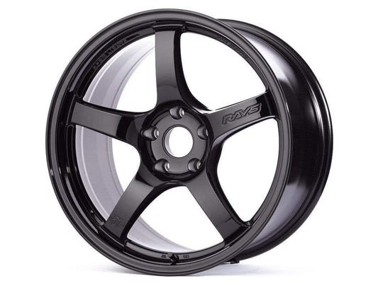 Gram Lights 57CR 18x9.5 +38 5-114.3 Glass Black Wheel (Min Order Qty Of 20) - Racecraft Industries