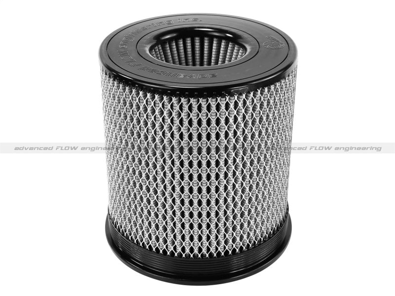 aFe MagnumFLOW Air Filter Pro DRY S 6in Flange x 8 1/8in Base/Top (INV) x 9in H - Racecraft Industries