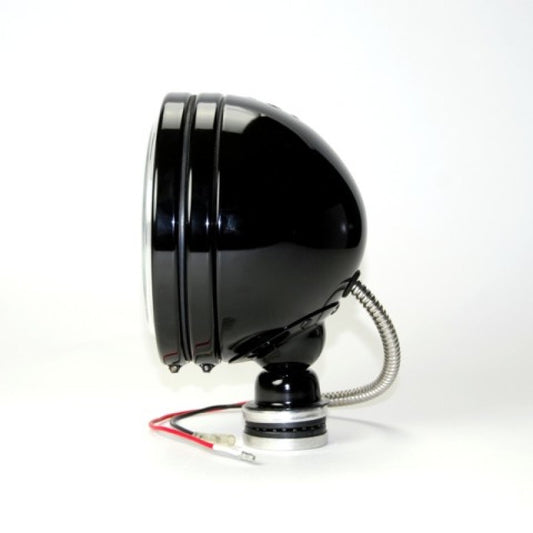 KC HiLiTES Daylighter 6in. Halogen Light 100w Spot Beam (Single) - Black SS - Racecraft Industries