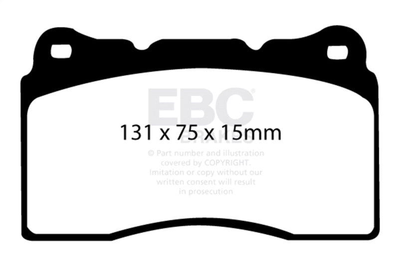 EBC 17-21 Honda Civic Type-R (FK8) Yellowstuff Front Brake Pads - Racecraft Industries