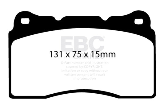EBC 04-08 Acura TL 3.2 (Manual)(Brembo) Redstuff Front Brake Pads - Racecraft Industries