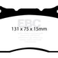 EBC 17-21 Honda Civic Type-R (FK8) Bluestuff Front Brake Pads - Racecraft Industries