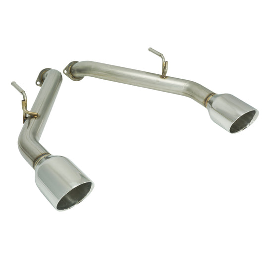Remark 2014+ Infiniti Q50 Axle Back Exhaust w/Stainless Steel Double Wall Tip - Racecraft Industries