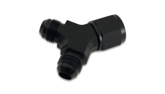 Vibrant -12AN Female x Dual -10AN Male Y-Adapter Fitting - Aluminum - Racecraft Industries