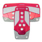 NRG Aluminum Sport Pedal A/T - Red w/Silver Carbon - Racecraft Industries