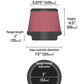 K&N Universal Tapered Filter 6in Flange ID x 7.5in Base OD x 5.875in Top OD x 6.5in Height - Racecraft Industries