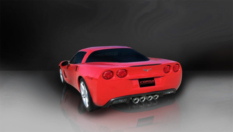 Corsa 2005-2007 Chevrolet Corvette C6 6.0L V8 Polished Xtreme Axle-Back Exhaust - Racecraft Industries