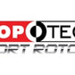 StopTech Power Slot 05-10 Mustang V6/4.0L / GT V8-4.6L Rear Right Slotted Rotor - Racecraft Industries
