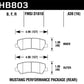 Hawk 15-17 Ford Mustang Performance Ceramic Rear Brake Pads - Racecraft Industries