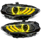 Oracle Lighting 18-23 Ford Mustang Dynamic ColorSHIFT LED Headlights - Black Series SEE WARRANTY - Racecraft Industries