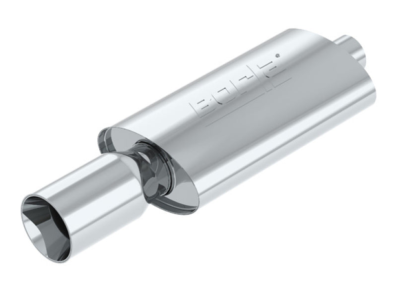 Borla Boomer Muffler Thumper Oval 2-1/4in In 4in Side Rount Out - Racecraft Industries