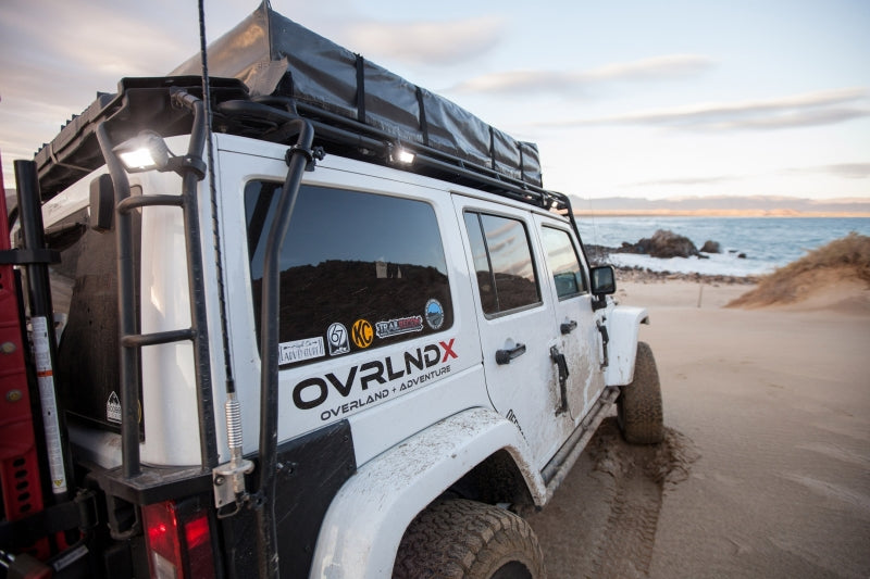 KC HiLiTES C-Series C2 LED 2in. Backup Area Flood Light 20w (Pair Pack System) - Black - Racecraft Industries