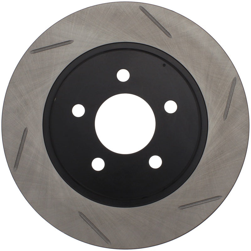 StopTech Power Slot 05-10 Mustang V6/4.0L / GT V8-4.6L Rear Right Slotted Rotor - Racecraft Industries