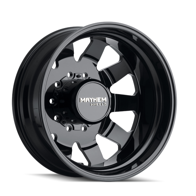 Mayhem 8181 Challenger Dually 22x8.25 / 10x225 BP / 169mm Offset / 170.1mm Hub Full Black Wheel - Racecraft Industries