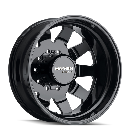 Mayhem 8181 Challenger Dually 22x8.25 / 10x225 BP / 169mm Offset / 170.1mm Hub Full Black Wheel - Racecraft Industries