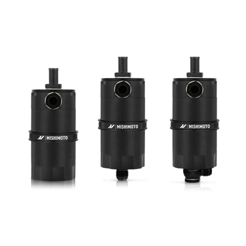Mishimoto Universal Baffled Oil Catch Can - Black - Racecraft Industries